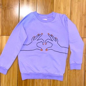 Girls Purple Sweatshirt